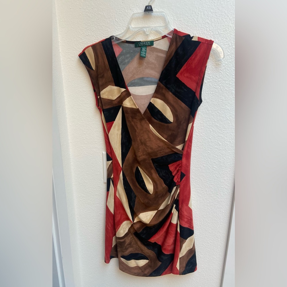 Ralph Lauren  V-Neck Dress
